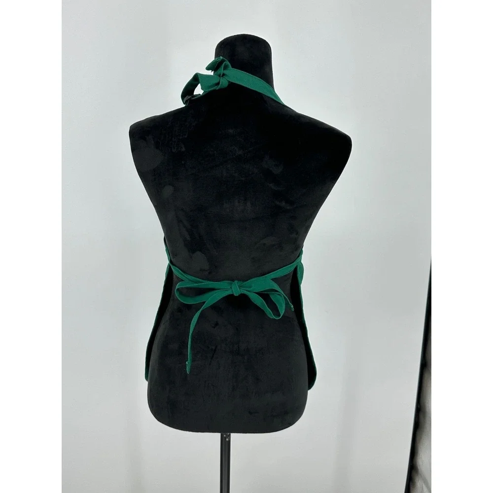 Rare Vintage Enchanted Forrest Green Adjustable Apron Augusta Sportswear USA P9